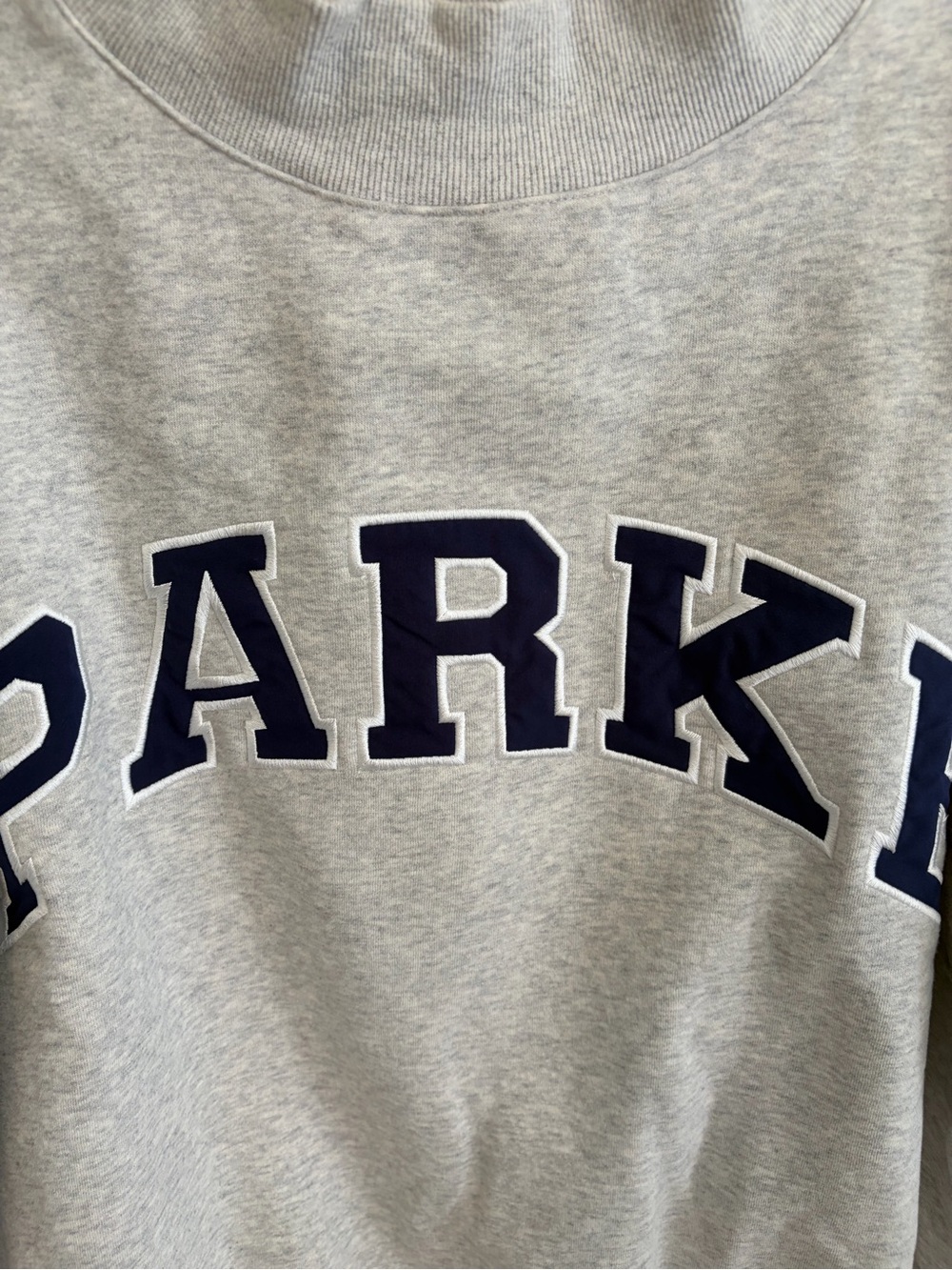 Parke Gray Mock Neck Sweatshirt - Picture 2 of 5